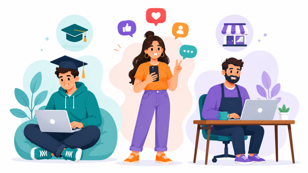 Linkrify is best for students, content creators, and small business owners